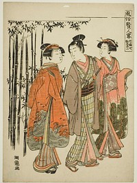 Seven Sages of the Bamboo Grove - No. 2 (Chikurin shichiken sono ni), from the series "Popular Versions of Sages (Fuzoku kenjin ryaku)" by Isoda Koryusai