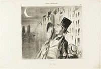 Sight, plate 39 from Types Parisiens by Honoré-Victorin Daumier