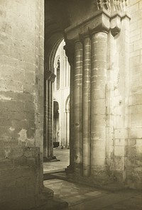 Ely Cathedral: Southwest Transept into Nave by Frederick H. Evans