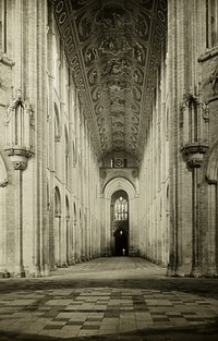 Ely Cathedral: Nave, to West by Frederick H. Evans