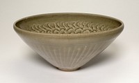 Deep Conical Bowl with Cloudlike Petals