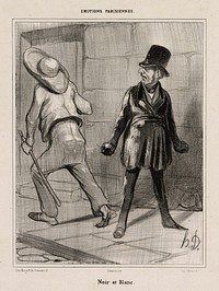 Black and white, plate 23 from Émotions Parisiennes by Honoré-Victorin Daumier