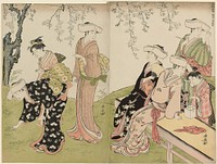 An Outing in Spring, from the series A Brocade of Eastern Manners (Fuzoku azuma no nishiki) by Torii Kiyonaga