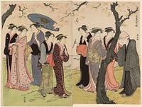 The Third Month (Sangatsu), from the series "Twelve Months in the South (Minami juni ko)" by Torii Kiyonaga