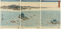 The Whirlpools in Naruto Strait, Awa Province (Awa Naruto no fukei) by Utagawa Hiroshige