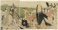 Pleasure Boats at a Landing by Katsukawa Shunchô