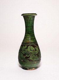 Baluster-Shaped Vase with Peony Flowers