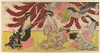 The Courtesans of the Chojiya on Display in the Daytime (Chojiya hirumise) by Chokosai Eisho