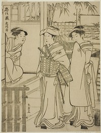 Act Nine: Yuranosuke's House in Yamashina from the play Chushingura (Treasury of the Forty-seven Loyal Retainers) by Katsukawa Shun'ei