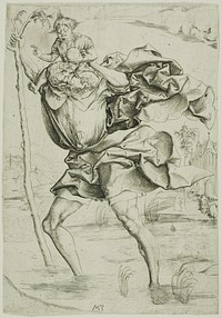 Saint Christopher by Master M.Z.