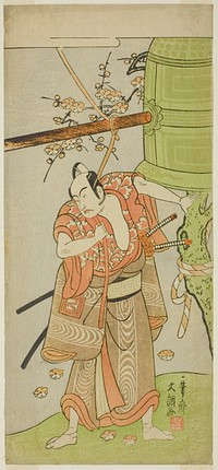 The Actor Ichikawa Yaozo II as Yoshimine no Munesada in the Play Kuni no Hana Ono no Itsumoji, Performed at the Nakamura Theater in the Eleventh Month, 1771 by Ippitsusai Buncho