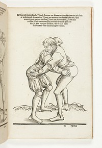 The Art of Wrestling: Eighty-Five Pieces (Ringer Kunst: Fünff und Achtzig Stücke) by Lucas Cranach, II