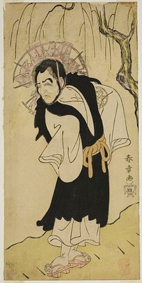 The Actor Nakamura Utaemon I as Monk Seigen of Kiyomizu Temple in the Play Soga Moyo Aigo no Wakamatsu, Performed at the Nakamura Theater in the Third Month, 1769 by Katsukawa Shunsho