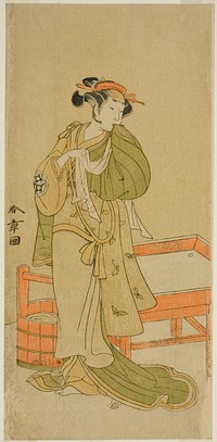 The Actor Yamashita Kinsaku II as Moshio in the Play Izu-goyomi Shibai no Ganjitsu, Performed at the Morita Theater in the Eleventh Month, 1772 by Katsukawa Shunsho