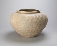 Jar with Basketweave Pattern