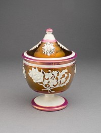 Sugar Bowl with Symbols of England, Ireland, and Scotland