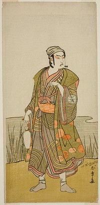 The Actor Ichimura Uzaemon IX as the Potter Tsuchihei in the Play Higashiyama Momiji no Kadode, Performed at the Ichimura Theater in the Ninth Month, 1778 by Katsukawa Shunsho