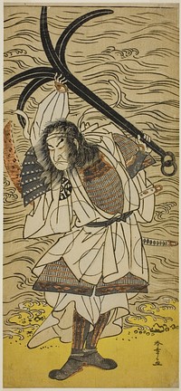 The Actor Nakamura Nakazo I as Taira no Tomomori Disguised as Tokaiya Gimpei, in the Play Yoshitsune Sembon-zakura, Performed at the Morita Theater in the Fourth Month, 1777 by Katsukawa Shunsho