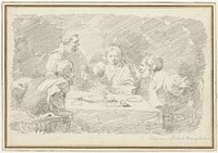 The Supper at Emmaus by Jean Honoré Fragonard