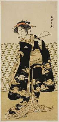 The Actor Iwai Hanshiro IV as Mitsuogiya Usukumo in the Play Shida Choja-bashira, Performed at the Nakamura Theater in the Eighth Month, 1781 by Katsukawa Shunsho