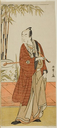 The Actor Matsumoto Koshiro IV as Honcho-maru Tsunagoro (?) in the Play Hono Nitta Daimyojin (?), Performed at the Morita Theater (?) in the Seventh Month, 1777 (?) by Katsukawa Shunsho