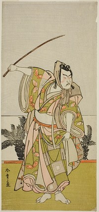 The Actor Ichikawa Danzo IV as Soga no Goro Tokimune in the Play Chigo Suzuri Aoyagi Soga, Performed at the Nakamura Theater in the First Month, 1777 by Katsukawa Shunsho