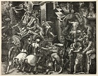 The Fall of Troy and the Escape of Aeneas by Giorgio Ghisi