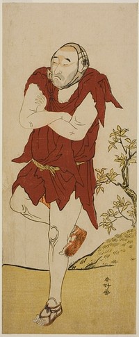 The Actor Onoe Matsusuke I as a Mendicant Monk (Gannin Bozu) in the Play Keisei Ide no Yamabuki, Performed at the Nakamura Theater in the Fifth Month, 1787 by Katsukawa Shunkо̄