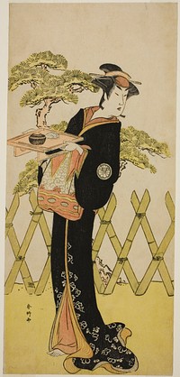 The Actor Segawa Tomisaburo II as Lady Masago (Masago Gozen) (?) in the Play Genji Saiko Kogane no Tachibana (?), Performed at the Ichimura Theater (?) in the Eleventh Month, 1788 (?) by Katsukawa Shunkо̄