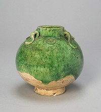 Globular Jar with Loop Handles and Medallions