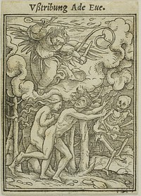 Adam and Eve Driven out of Paradise by Hans Holbein, the younger