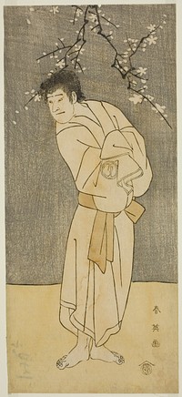 The Actor Sawamura Sojuro III as the Monk Seigen (?) in the Play Saikai Soga Nakamura (?), Performed at the Nakamura Theater (?) in the First Month, 1793 (?) by Katsukawa Shun'ei