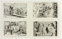 Dog Days - Legislation Going to the Dogs from George Cruikshank's Steel Etchings to The Comic Almanacks: 1835-1853 (top left) by George Cruikshank