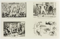 Change for a Sovereign - an Anticipated Pantomime from George Cruikshank's Steel Etchings to The Comic Almanacks: 1835-1853 (top left) by George Cruikshank