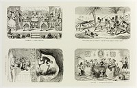 Gemini - Odd Fellows from George Cruikshank's Steel Etchings to The Comic Almanacks: 1835-1853 (top left) by George Cruikshank