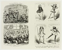 The Lord Mayors Show and the Lord Mayors Feast in Ireland from George Cruikshank's Steel Etchings to The Comic Almanacks: 1835-1853 (left) by George Cruikshank