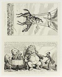 Modern Ballooning, or the Newest Phase of Folly from George Cruikshank's Steel Etchings to The Comic Almanacks: 1835-1853 (top) by George Cruikshank