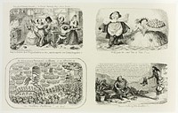 Scarcity of Domestic Services, or Every Family Their Own Cooks!!! from George Cruikshank's Steel Etchings to The Comic Almanacks: 1835-1853 (top left) by George Cruikshank