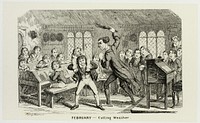 February - Cutting Weather from George Cruikshank's Steel Etchings to The Comic Almanacks: 1835-1853 by George Cruikshank