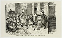 December - "The Winter of Our Discontent" from George Cruikshank's Steel Etchings to The Comic Almanacks: 1835-1853 by George Cruikshank