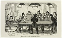 April - The Finishing Touch from George Cruikshank's Steel Etchings to The Comic Almanacks: 1835-1853 by George Cruikshank