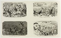 September - "Massacre of St. Bartholomew" from George Cruikshank's Steel Etchings to The Comic Almanacks: 1835-1853 (top left) by George Cruikshank