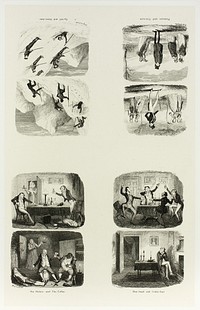 Over-Head and Under-Foot from George Cruikshank's Steel Etchings to The Comic Almanacks: 1835-1853 (top left) by George Cruikshank