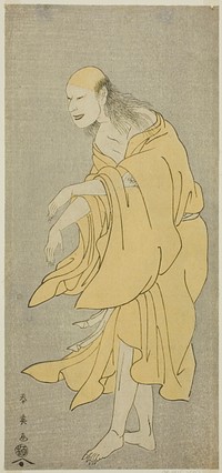 The Actor Onoe Matsusuke I as the Ghost of Ki no Natora in the Play Kiku no En Mukashi no Miyako, Performed at the Nakamura Theater in the Eighth Month, 1791 by Katsukawa Shun'ei