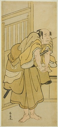 The Actor Asao Tamejuro I as Drunken Gotobei in the Play Yoshitsune Koshigoe Jo, Performed at the Ichimura Theater in the Ninth Month, 1790 by Katsukawa Shunsen