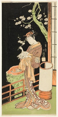 The Actor Segawa Kikunojo II as Oiso no Tora in the Play Soga Moyo Aigo no Wakamatsu, Performed at the Nakamura Theater in the First Month, 1769 by Ippitsusai Buncho