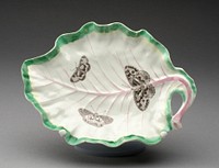 Tobacco Leaf Dish by Worcester Porcelain Factory (Manufacturer)