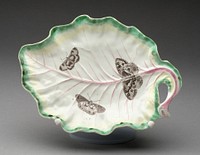 Tobacco Leaf Dish by Worcester Porcelain Factory (Manufacturer)