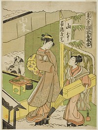 Nikenjaya no Bosetsu, from the series "Azuma Hakkei" by Ippitsusai Buncho