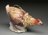 Tureen in the form of a Fighting Cock by Chelsea Porcelain Factory